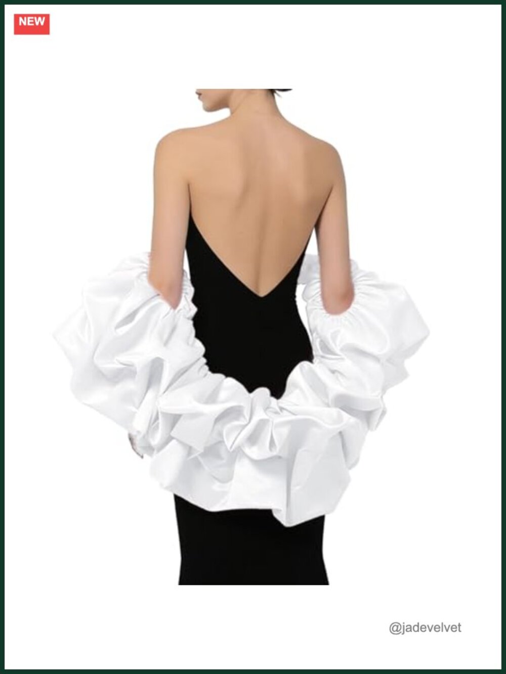 Satin Puff Sleeve Cape Bridal Shawl Ruffled Bolero Wrap for Wedding Dress Cover